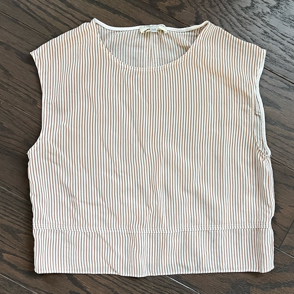 Rag & Bone Striped Crop Top